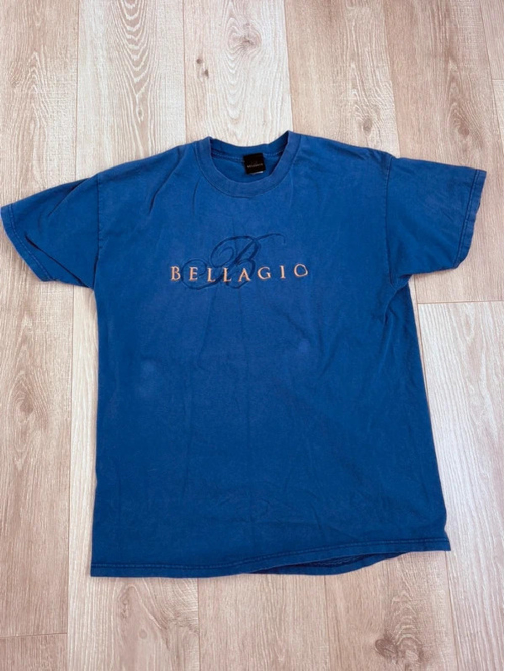 1990s Bellagio Las Vegas blue cotton t-shirt